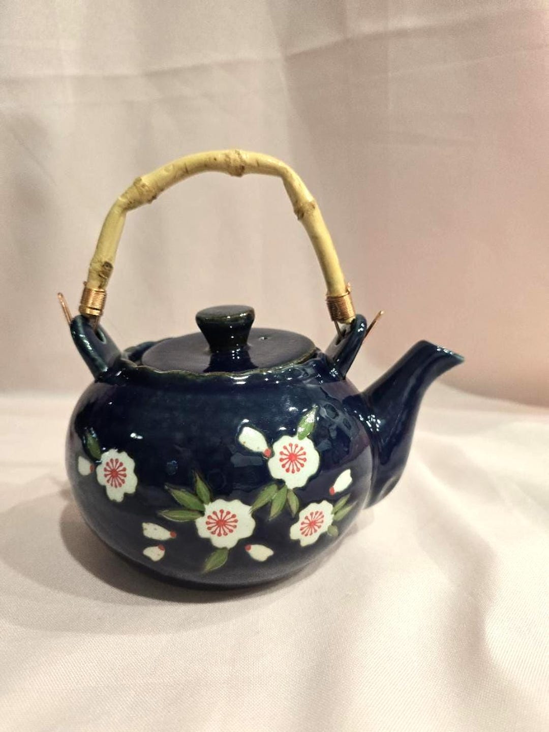 Classic Japanese Sakura Cherry Blossoms Porcelain Teapot 24 Oz. - Etsy
