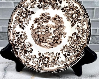 Vintage Royal Staffordshire Salad Plate Tonquin Brown 1940 6 1/4"