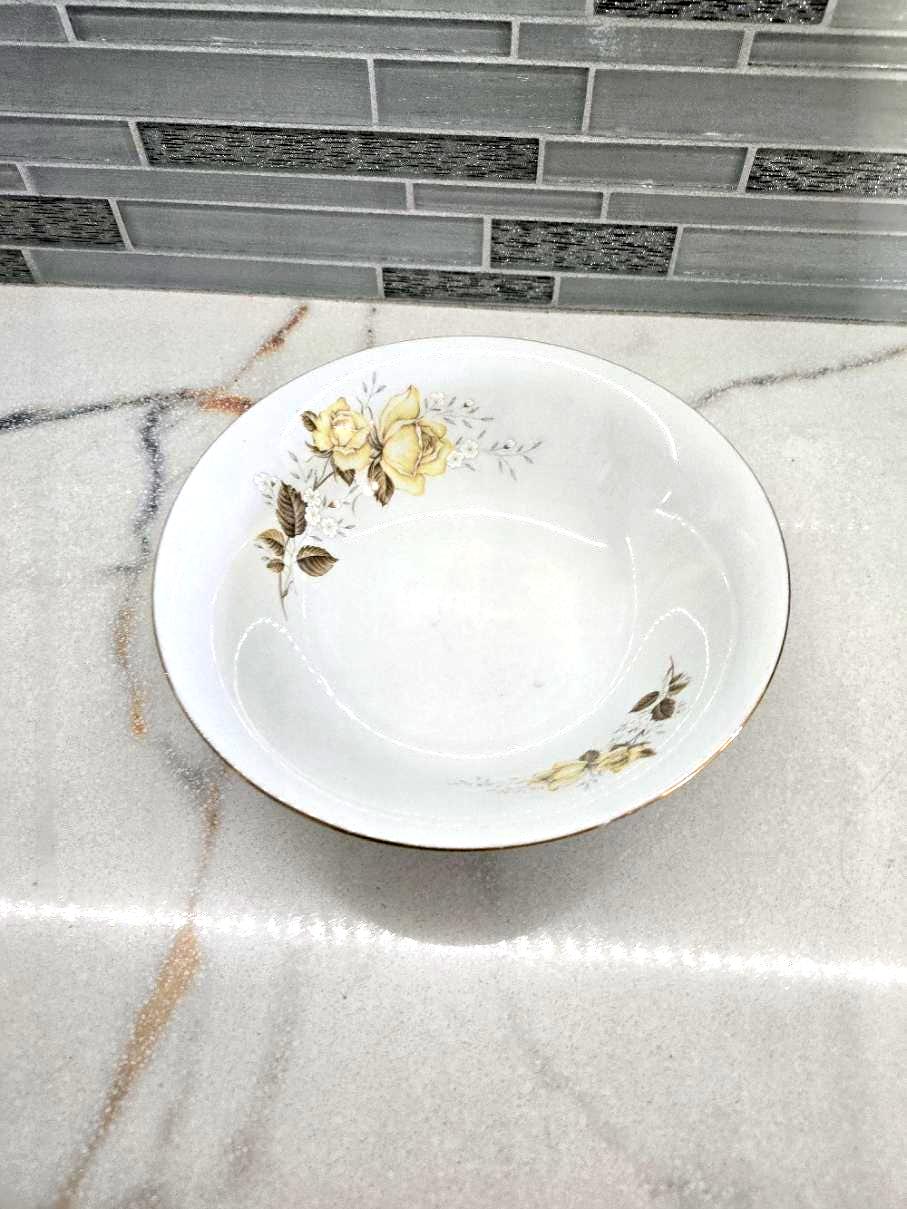 Yellow Roses Bowl - Etsy