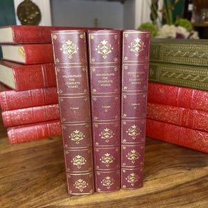 Vintage 1970s Shakespeare, the Complete Works published byHeron Books, vols II ,III & IV