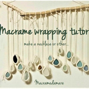 Tutorial Macrame Stone / Macrame Stone Tying / Macramedamare imagem 1