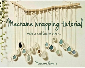 Tutorial Macrame Stone / Macrame Stone Tying / Macramedamare