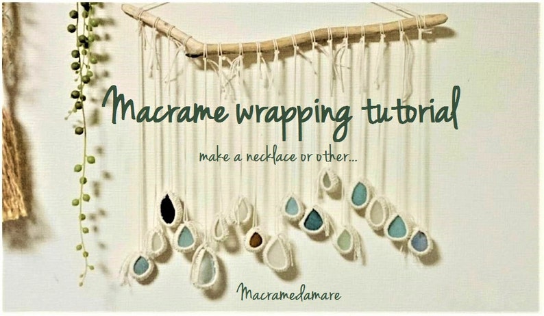 Tutorial Macrame Stone / Macrame Stone Tying / Macramedamare image 1