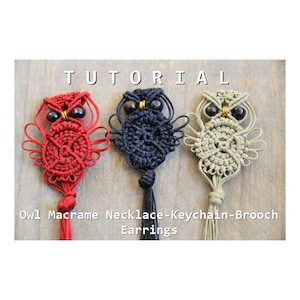 Macrame Owl Tutorial / Macrame Owl Pattern / Macramedamare image 1