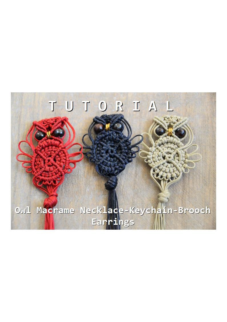 Macrame Owl Tutorial / Macrame Owl Pattern / Macramedamare image 1