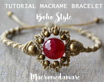 Macramé Bracelet Tutorial / Boho Macramé Bracelet  by Macramedamare