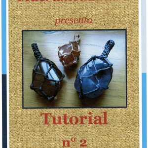 Tutorial n2 Macrame Stone Holder / Macrame bag stone/ Macrame wrapping Tutorial image 8