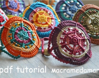 MULTICOLORED Macrame BRACELETS/ Macrame pdf tutorial