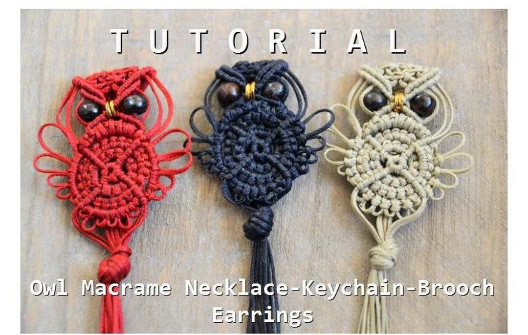 Macrame Owl Tutorial / Macrame Owl Pattern / Macramedamare - Etsy