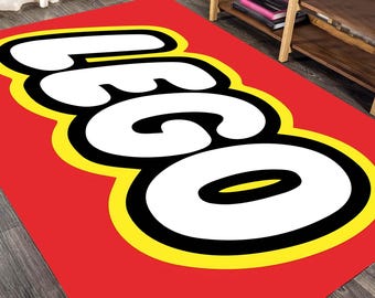 Bausteine Teppich, Verspielter Teppich, Kinderzimmer Dekor, Spielzeug Thema, Lustiges Design, Kinderteppich, Spielzimmer Dekor, Kinder Spielbereich Teppich