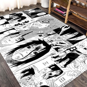 Anime Manga Panel Rug: Otaku Room Decor