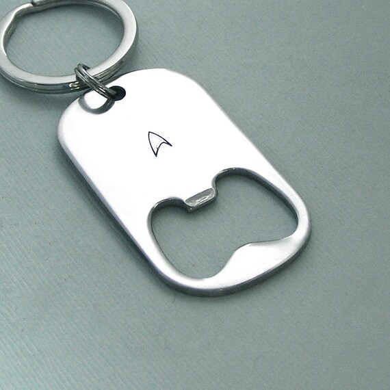 Items similar to Star Trek Bottle Opener Key Ring Stainless Steel