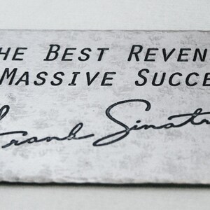 Personalizada grabada cartera Metal tarjeta insertar - Frank Sinatra - cumpleaños - aniversario - boda - Valentín - accesorios