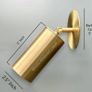 Raw Brass Adjustable Spotlight: Modern Ceiling or Wall Light
