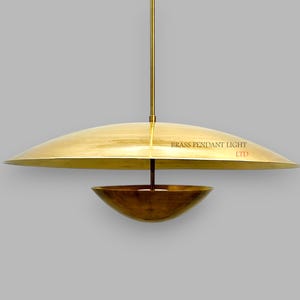 1950s Brass Sputnik Flush Mount Light - Mid-Century Modern Ceiling Fixture
