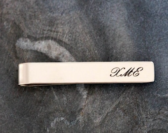Clips de corbata personalizados - Juego de regalo de novios, Accesorios de boda para hombres, Regalos personalizados para fiestas de bodas - Regalo para novios Novio