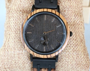 Reloj de madera, Reloj de madera, Reloj de madera personalizado, Reloj de madera hombres, Relojes de madera para hombres, Regalo de boda, Relojes de madera para él, Reloj Regalo del esposo