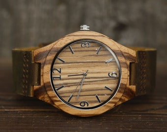 Wood watch,Personalized Wood Watch,Engraved Wooden Watch for Men,Groomsmen Gifts,Boyfriend Gift,Birthday Gift for Him,Custom Watch