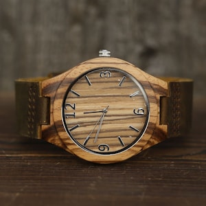 Wood watch,Personalized Wood Watch,Engraved Wooden Watch for Men,Groomsmen Gifts,Boyfriend Gift,Birthday Gift for Him,Custom Watch