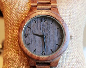 Holzuhr, Holzuhr, personalisierte Holzuhr, Holzuhr Männer, Herrenuhren aus Holz, Hochzeitsgeschenk, Holzuhren für ihn, Uhr-Ehemann-Geschenk