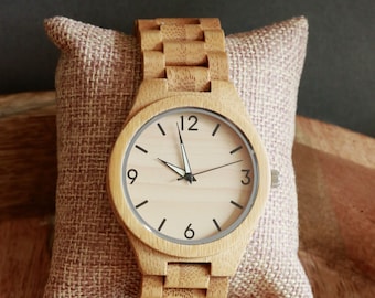 Personalisierte Holzuhr & Walnussholzbox, Personalisierte Holzuhr, Personalisierte Uhr, Gravierte Uhr, Gravierte Holzuhr