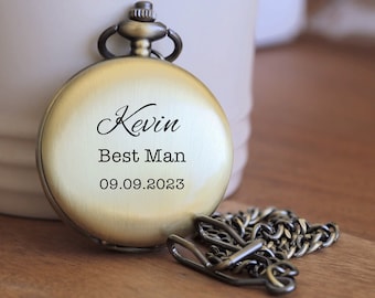 Personalized Engraved Pocket Watch, Father of the Bride Gift,Dad Of All The Walks Gift,Groom Gift,Groomsmen Gifts,Gift for Him,Father's day