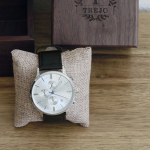 Custom Engraved Personalized Mens Wrist Watch, Black Watch,Groomsmen Gifts,  Wedding, Anniversary Gifts, Father&#39;s Day Gifts, Husband Gifts