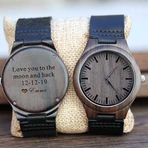 Personalized Wood Watch,Personalized Wooden Watch, Personalized Watch, Engraved Watch, Engraved Wood Watch, Mens Wood Watch, Gifts for Him,