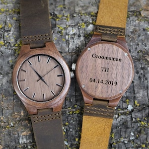 Personalized Wood Watch,Personalized Wooden Watch, Personalized Watch, Engraved Watch, Engraved Wood Watch, Mens Wood Watch, Gifts for Him,