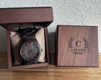 Personalized Wood Watch,Personalized Wooden Watch, Personalized Watch, Engraved Watch, Engraved Wood Watch, Mens Wood Watch, Gifts for Him,