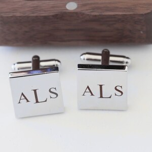 Personalized Metal Cuff Links, Wedding Day Cufflinks Groom Dad Groomsmen, Anniversary Anniversary Birthday Christmas Gift for Husband