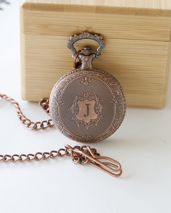 Personalized Mens Pocket Watch,Quartz Pocket Watch,Steampunk Pocket  Watch,Pocket Watch Chain,Groom Gift,Groomsmen Gift