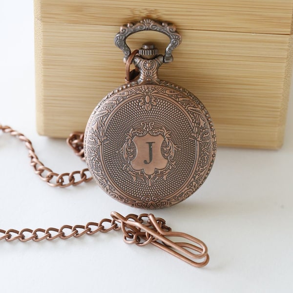 Personalized Mens Pocket Watch,Quartz Pocket Watch,Steampunk Pocket Watch,Pocket Watch Chain,Groom Gift,Groomsmen Gift