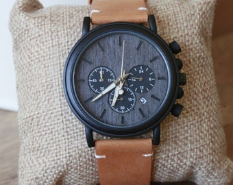 Custom Engraved Personalized Mens Wrist Watch, Black Watch,Groomsmen Gifts,  Wedding, Anniversary Gifts, Father's Day Gifts, Husband Gifts