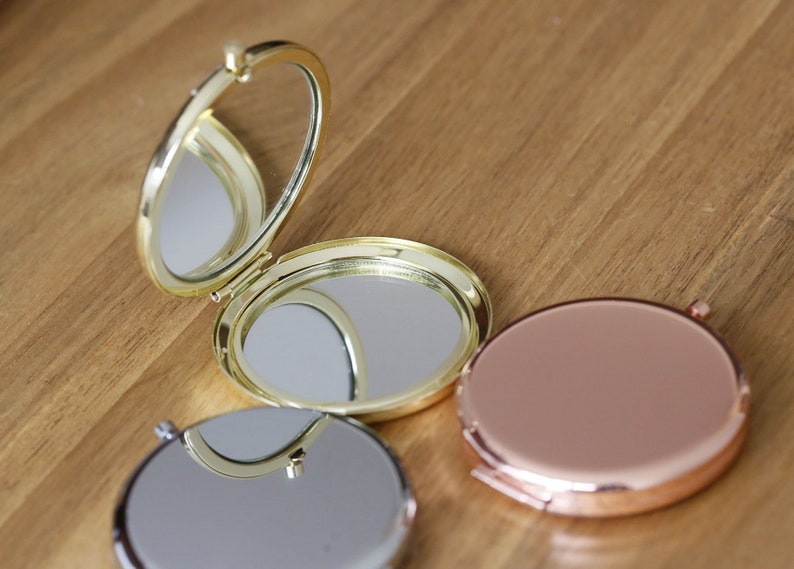 Miroir compact personnalisé, cadeau pour la mère de la mariée, cadeau pour une mère de sa fille, cadeau pour la mère du marié, miroir de poche, cadeau de mariage image 2