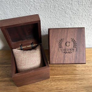 Personalized Engraved Men's Watch: Groomsmen, Father of the Bride Gift image 4