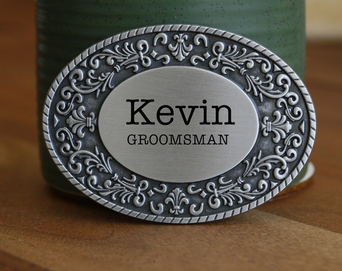 Engraved Belt Buckle, Engraved Name Belt Buckle,Personalized Belt Buckle, Groomsman Belt Buckle, Cowboy Belt Buckle,Men's Belt Accessories,