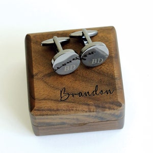 Cufflinks, Groomsmen Gifts Metal Cufflinks, Personalized Cufflinks, Wedding Day Gift for Husband, Anniversary Gift for Him