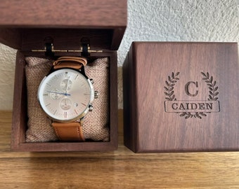 Anpassad graverad personlig armbandsur för män, presenter till marskalkar, presenter till män, födelsedagspresenter, bröllopspresenter, jubileumspresenter, presenter till fars dag, presenter till maken
