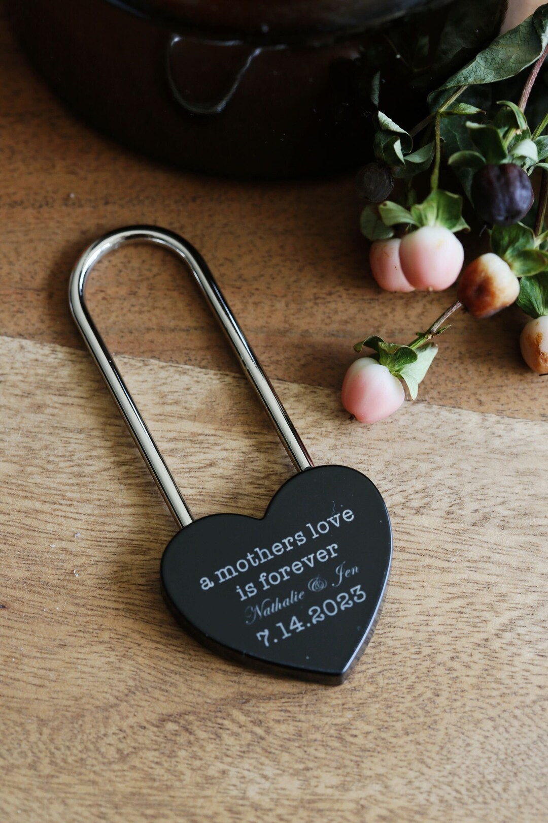 Love Lock, Heart Lock, Custom Lock, Rose Gold Heart Love Padlock With ...
