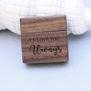 Wedding Ring Box, Wood Ring Box,Walnut Ring Box, Wooden Ring Box,Proposal ring box, Engagement Ring Box, Engagement Ring Holder