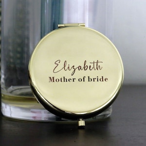 Personalized Compact Mirror,Mother of the Bride Gift,Gift for Mom From Daughter,Mother of Groom Gift,Mother of the Bride Gift,Wedding Gift