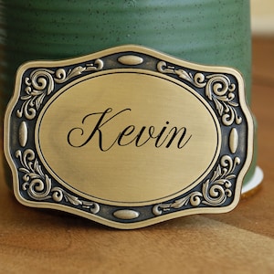 Engraved Belt Buckle, Engraved Name Belt Buckle,Personalized Belt Buckle, Groomsman Belt Buckle, Cowboy Belt Buckle,Men&#39;s Belt Accessories,
