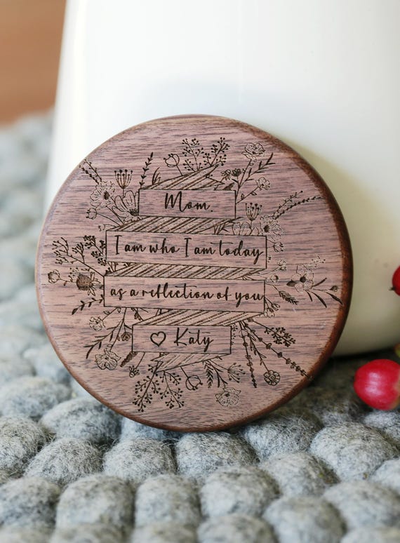 Taschenspiegel Mit Gravur „Thank You For Raising The Women“ – Doppelseitig, 6,4 Cm, Geschenk Für Mutter