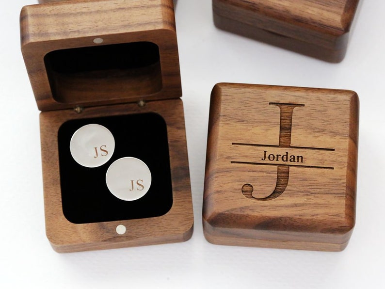 Cufflinks, Groomsmen Gifts Metal Cufflinks, Personalized Cufflinks, Wedding Day Gift for Husband, Anniversary Gift for Him image 1