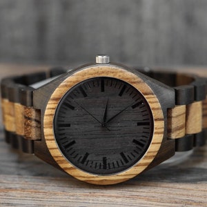 Personalized Wood Watch,Wood Watch, Wooden watch,,Wood Watch men,Mens wooden watches,Wedding Gift,Wood Watches for him,Watch Husband Gift