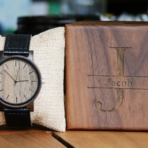 Wooden watch,Personalized Wood Watch,Engraved Wooden Watch for Men,Groomsmen Gifts,Boyfriend Gift,Birthday Gift for Him,Custom Watch