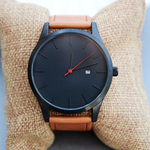Custom Engraved Personalized Mens Wrist Watch, Groomsmen Gifts, Mens Birthday, Wedding, Anniversary Gifts, Father&#39;s Day Gifts, Husband Gifts