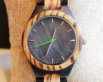 Holzuhr, Holzuhr, personalisierte Holzuhr, Holzuhr Männer, Herrenuhren aus Holz, Hochzeitsgeschenk, Holzuhren für ihn, Uhr-Ehemann-Geschenk