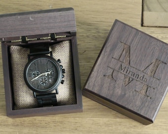 Personalized Wood Watch,Personalized Wooden Watch, Personalized Watch, Engraved Watch, Engraved Wood Watch, Mens Wood Watch, Gifts for Him,